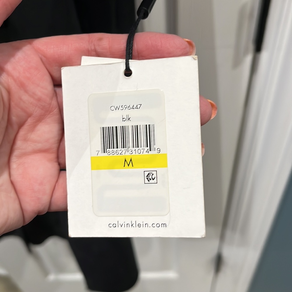 Calvin Klein black long coat, size M, NWT. - Picture 11 of 13